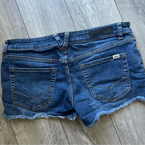 Vans Destroyed Mini Denim Shorts - Picture 2 of 4